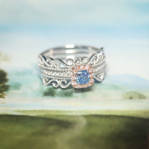 Blue Diamond 3 in 1 Ring