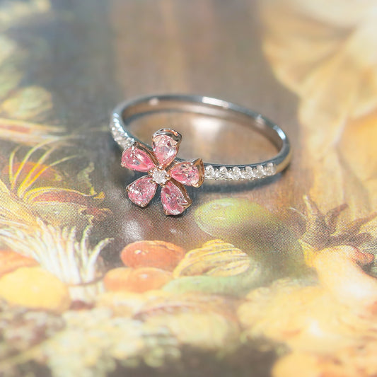 Pink Diamond Blossomy Ring