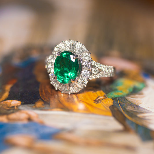 Emerald Diamond Ring