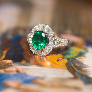 Emerald Diamond Ring