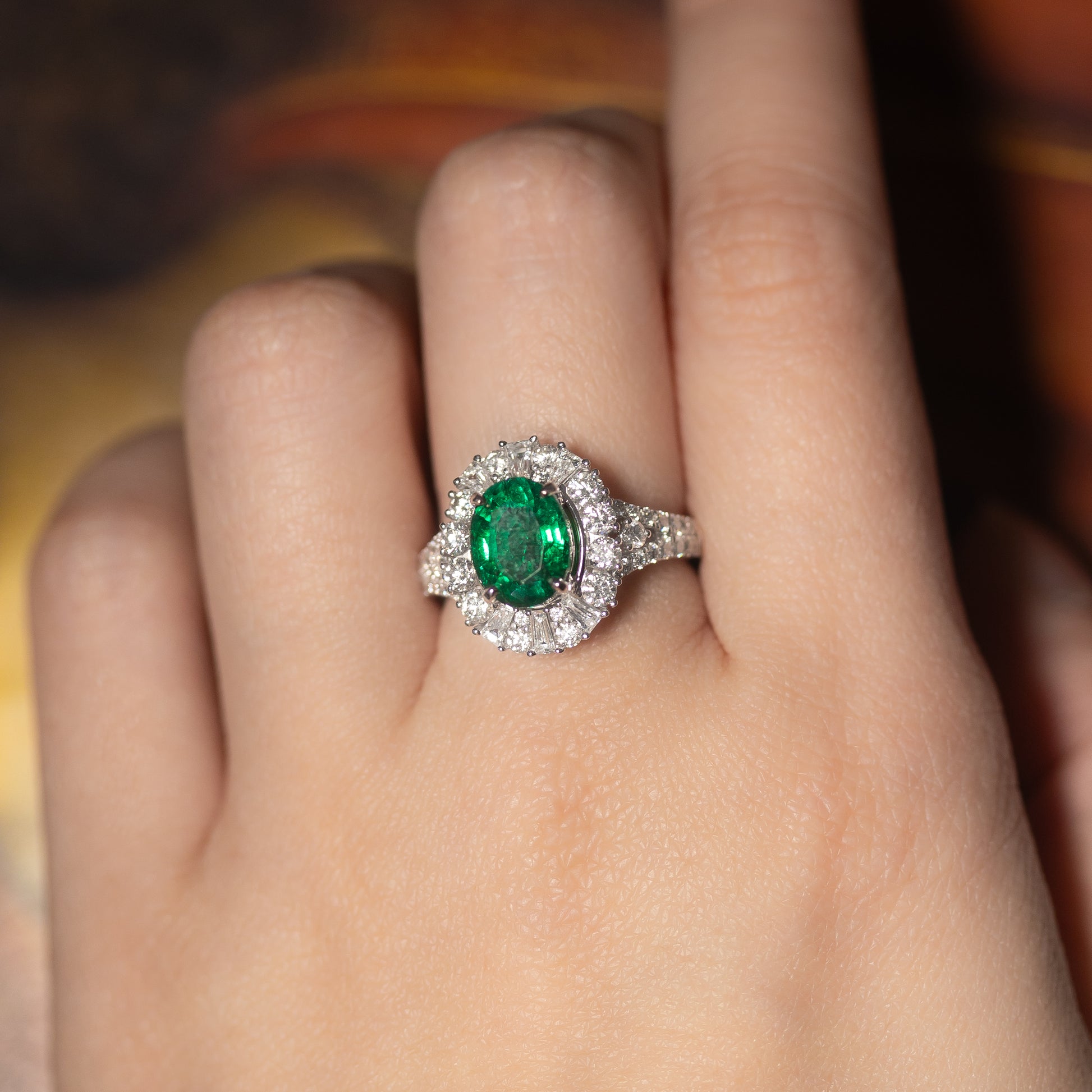 Emerald Diamond Ring