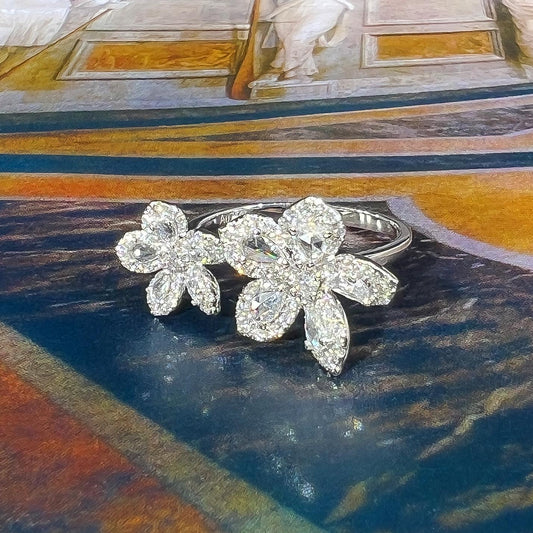 Flowery Diamond Ring