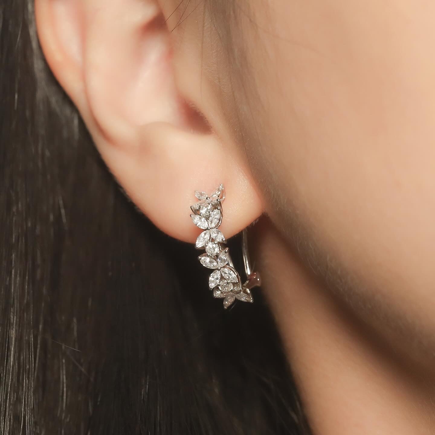 Diamond Butterfly Earrings