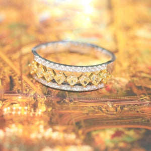 Fancy Yellow Diamond Band