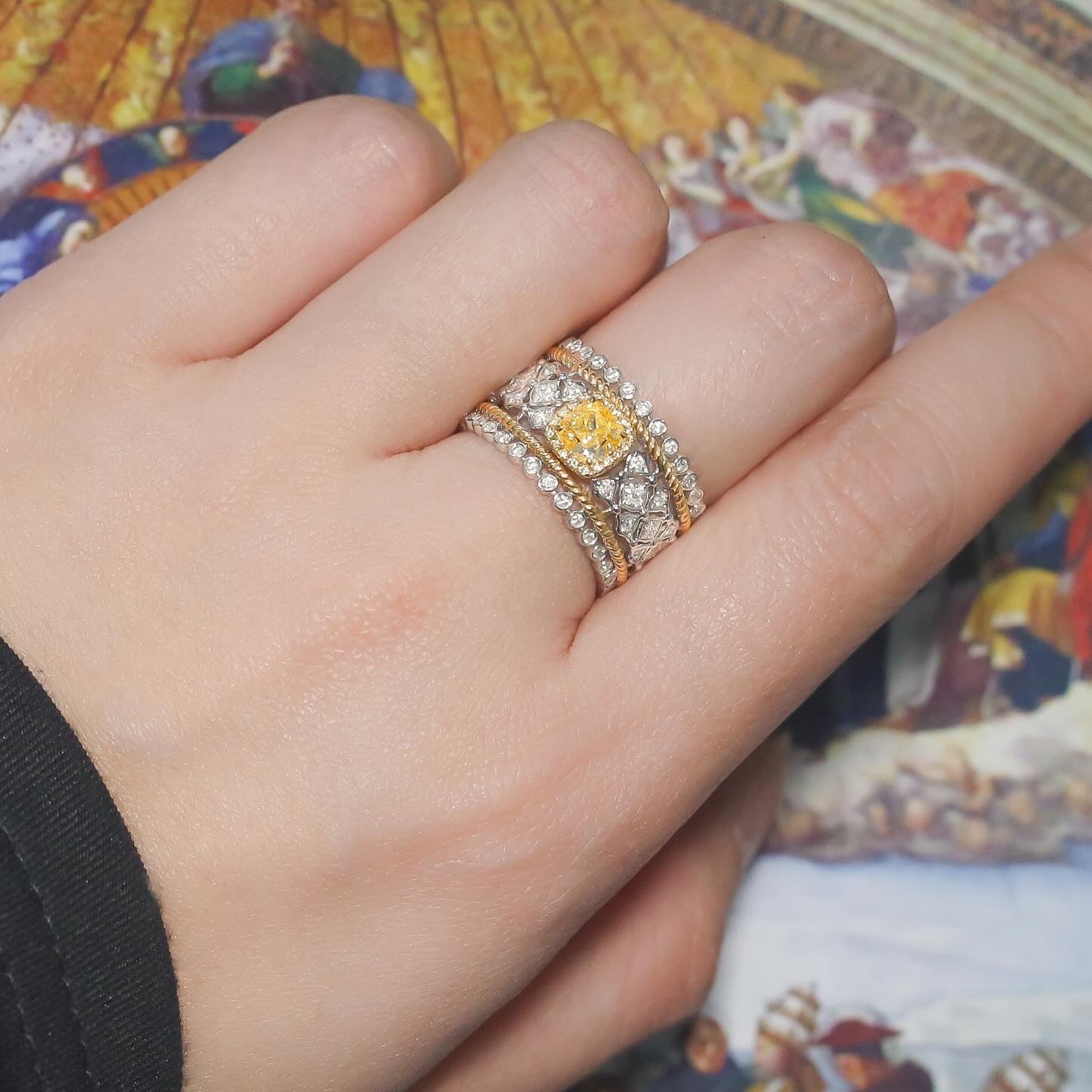 Margaret Yellow Diamond Ring