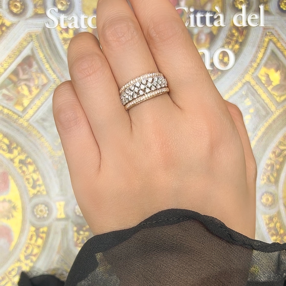 Patterned Diamond Ring