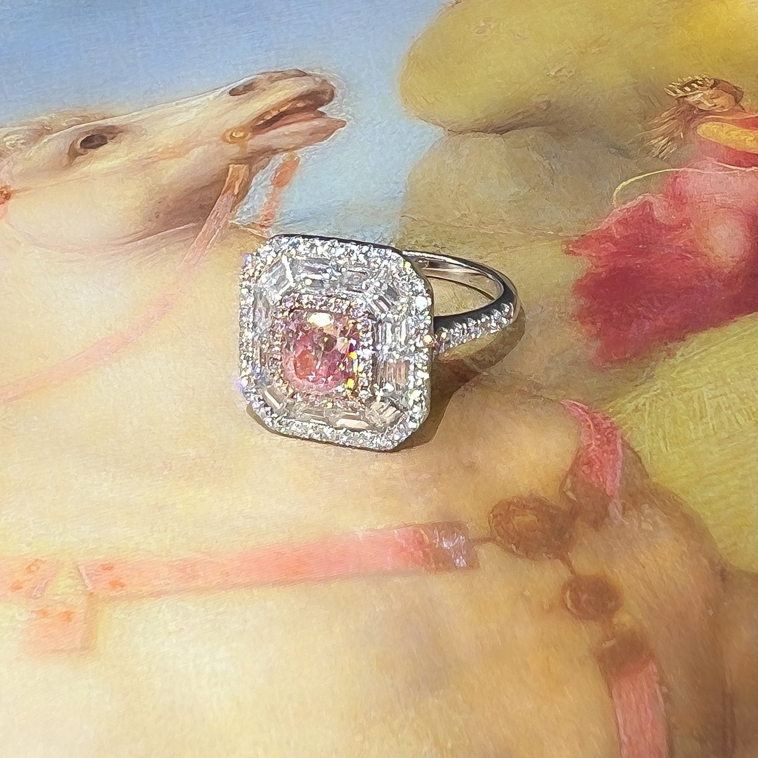 Pink Diamond Ring