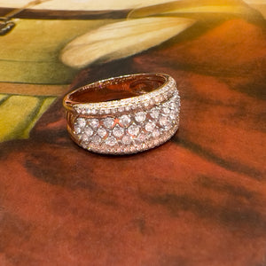 Patterned Diamond Ring